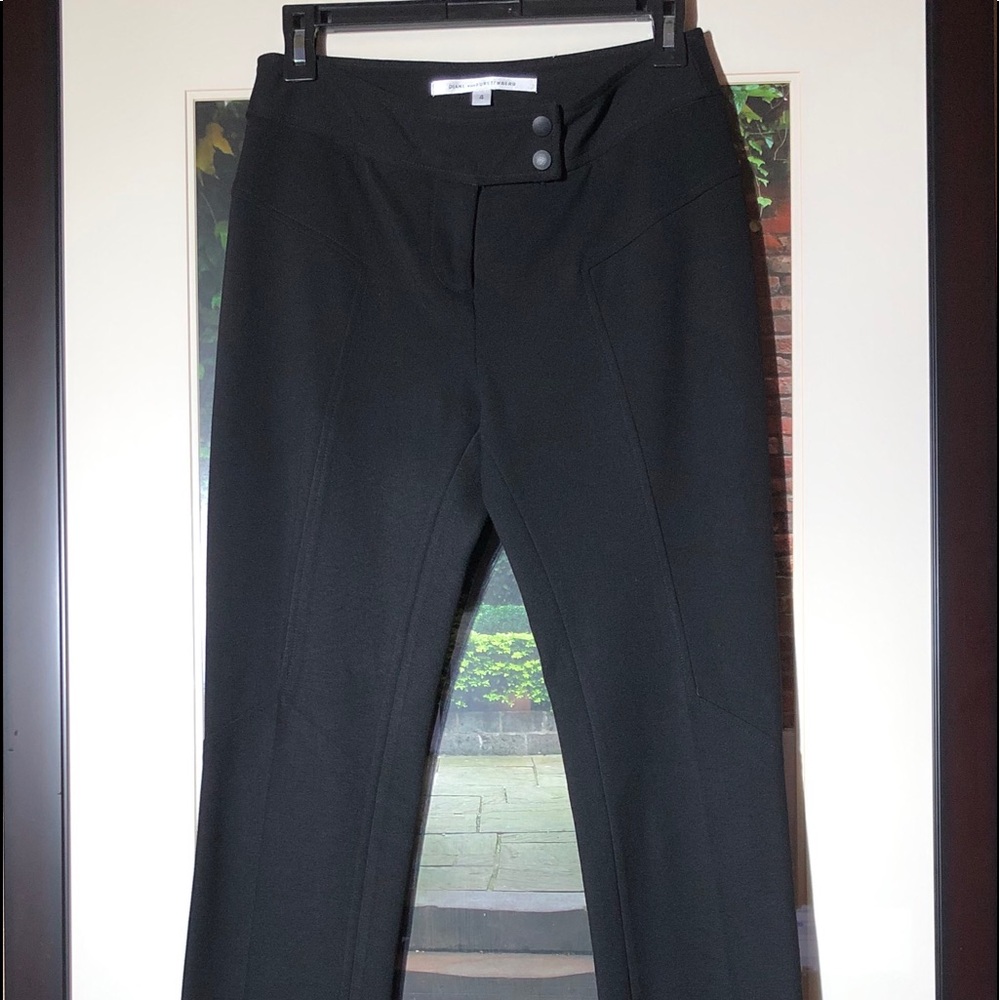 Diane von Furstenburg Mulberry Black Stretch Pant